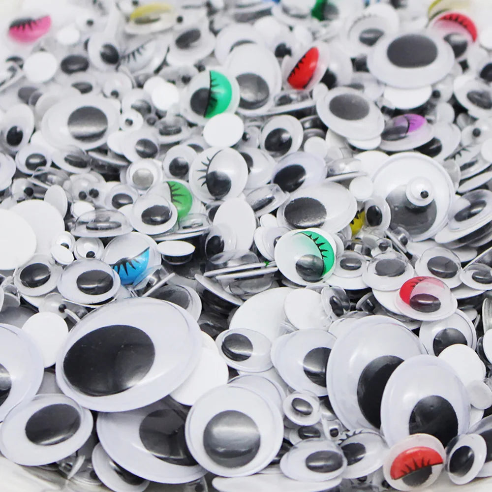 100pcs/200pcs Self-adhesive Googly Wiggle Eyes