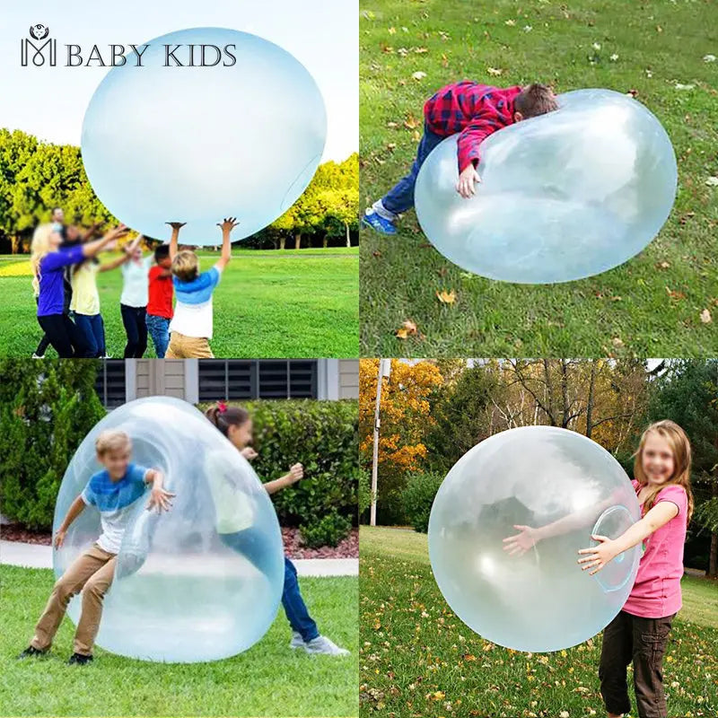 Kids Children Outdoor Soft Air Water Filled Bubble Ball Blow Up Balloon Toy Fun Party Game Summer Gift Inflatable Gift