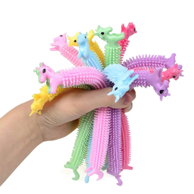 18-3PCS Funny Noodle Fidget Toys, Stress Relief Autism Vent Toy