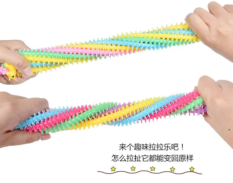 18-3PCS Funny Noodle Fidget Toys, Stress Relief Autism Vent Toy