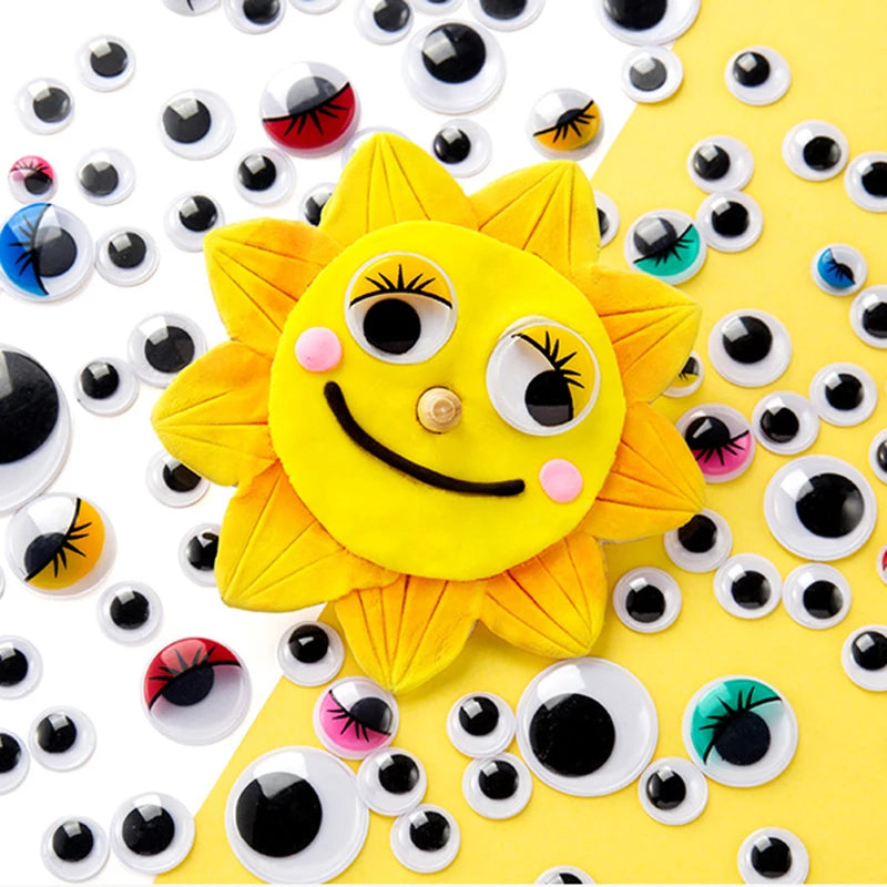 100pcs/200pcs Self-adhesive Googly Wiggle Eyes